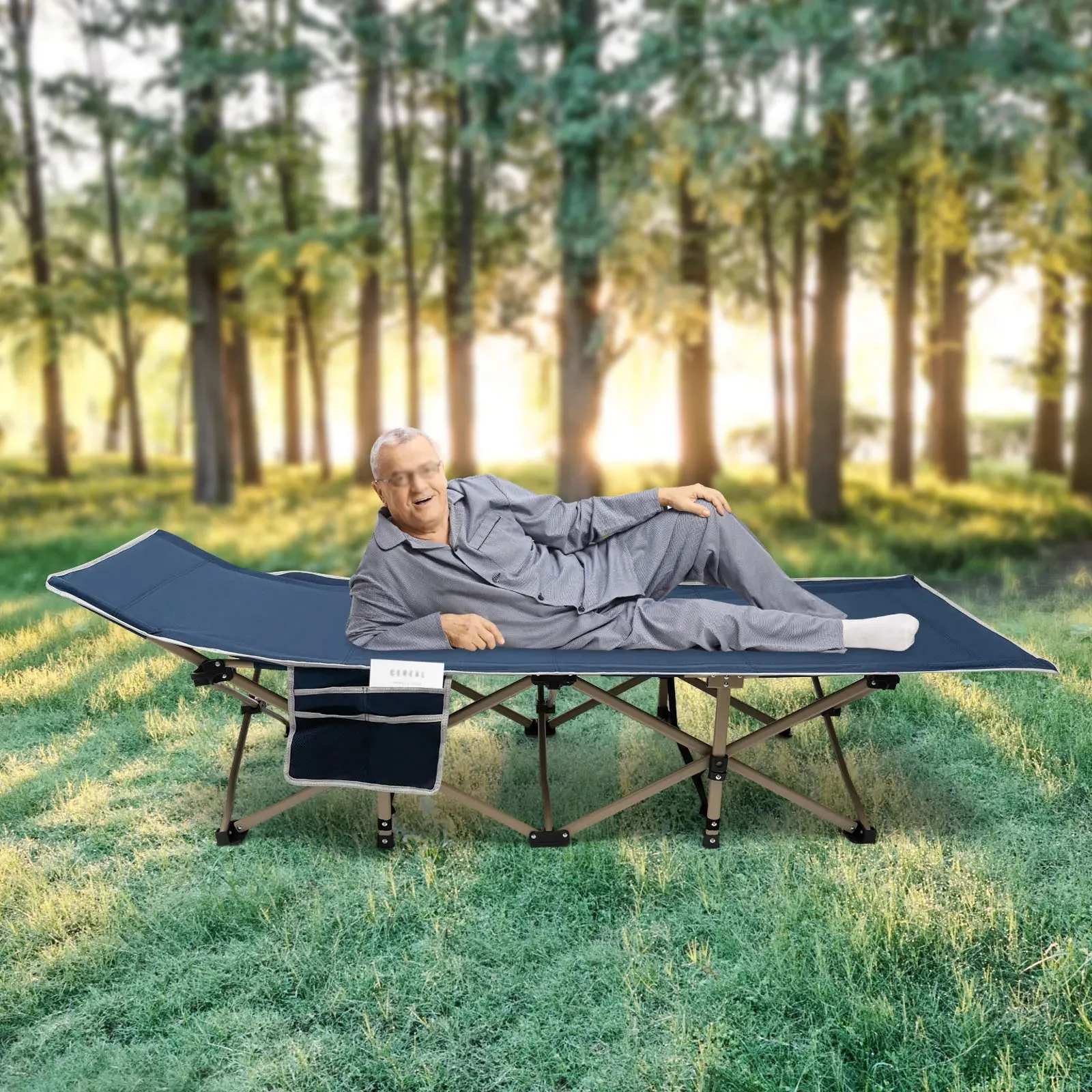Ultra-Light Adult Tent Cot – Supports 280lbs, 60-Second Set-Up, Folding Sleeping Cot for Camping and Hunting Travel