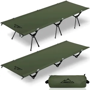 Ultralight Camping Cot with Leg Extenders, Portable Folding, Backpacking Compact Tent Cot for Outdoor Camping Hiking