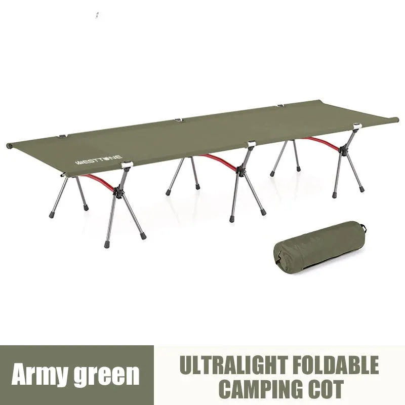 Ultralight Folding Camping Cot with Leg Extenders