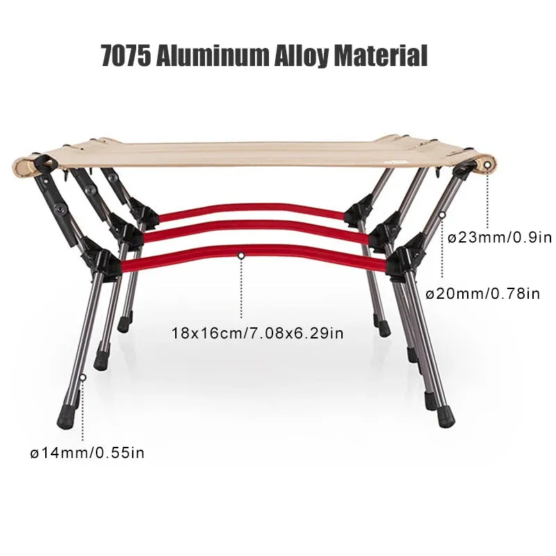 Ultralight Folding Camping Cot with Leg Extenders