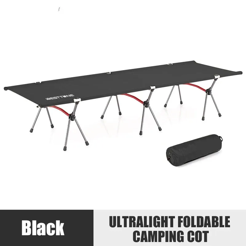 Ultralight Folding Camping Cot with Leg Extenders