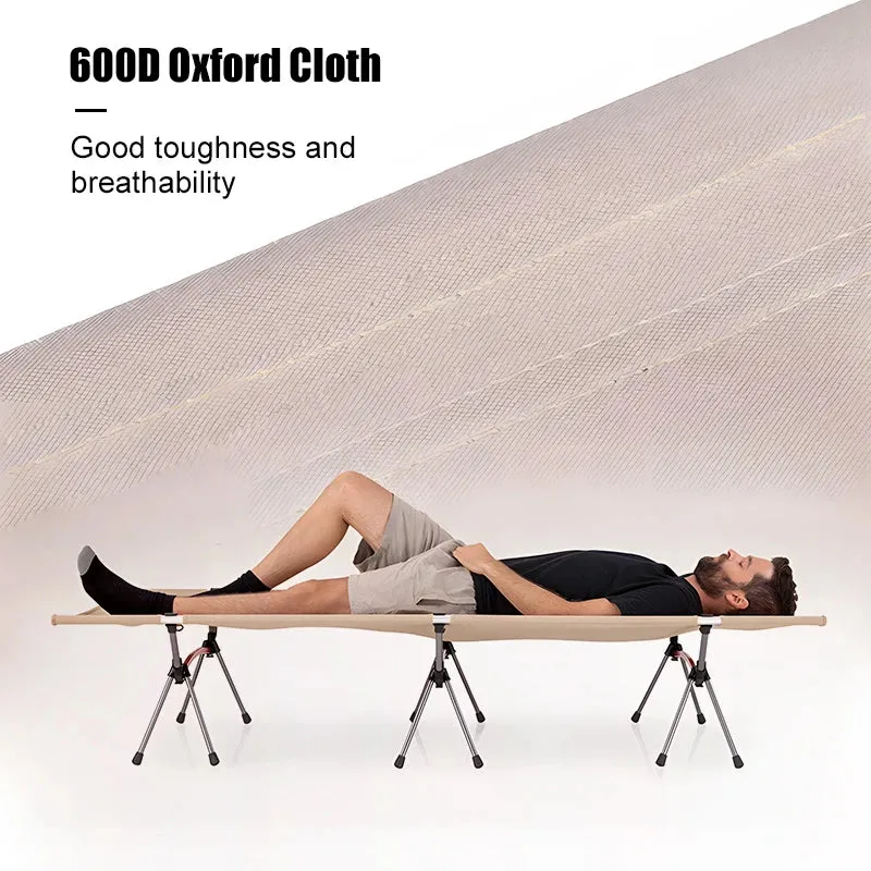 Ultralight Folding Camping Cot with Leg Extenders
