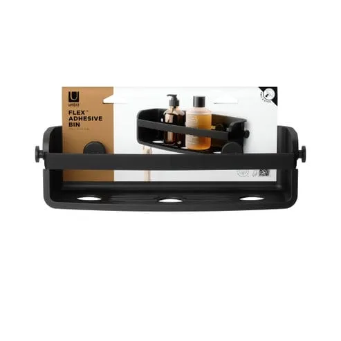 Umbra Flex Adhesive Bin Black UMB1021300040