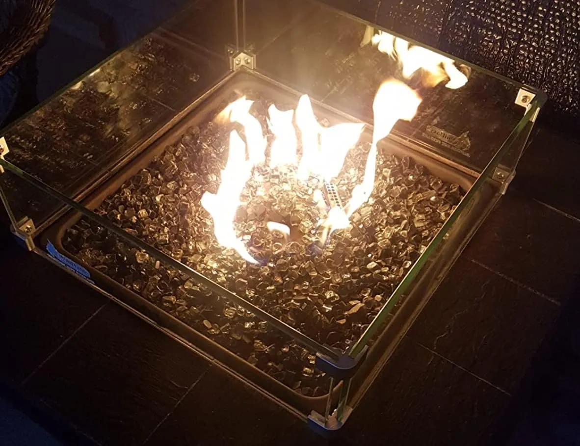 Uniflasy Stainless Steel Propane Gas Firepit Pan Kit (18 in.)