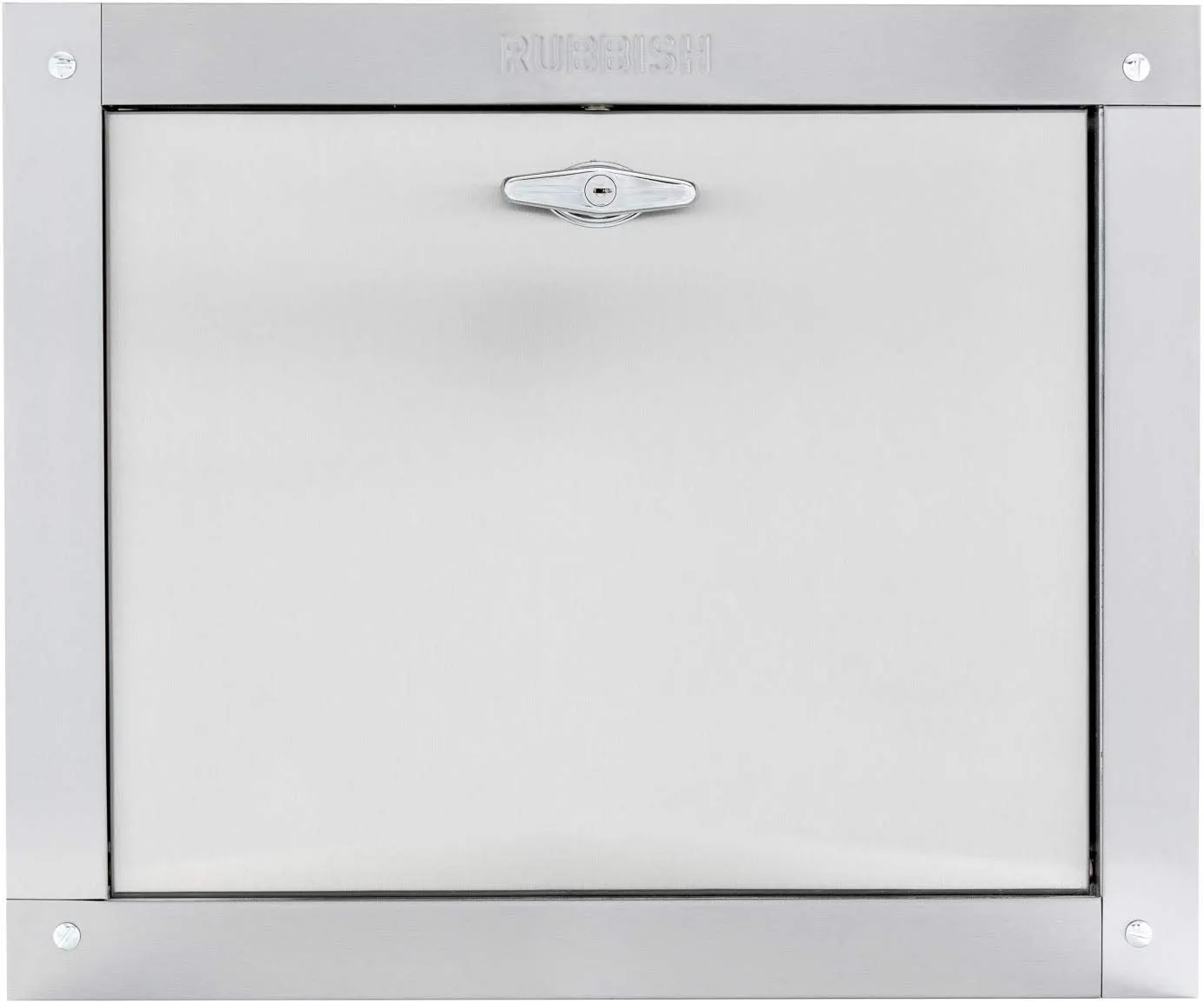 Universal Stainless Steel Trash Chute Door, Bottom Hinged - 21"(W) X 18"(H), Noiseless Self Closing, Fire Rated & UL Approved by Oswald Supply