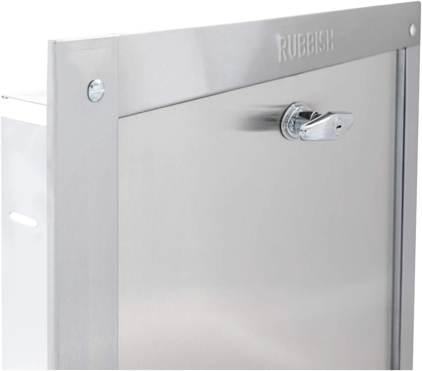 Universal Stainless Steel Trash Chute Door, Bottom Hinged - 21"(W) X 18"(H), Noiseless Self Closing, Fire Rated & UL Approved by Oswald Supply