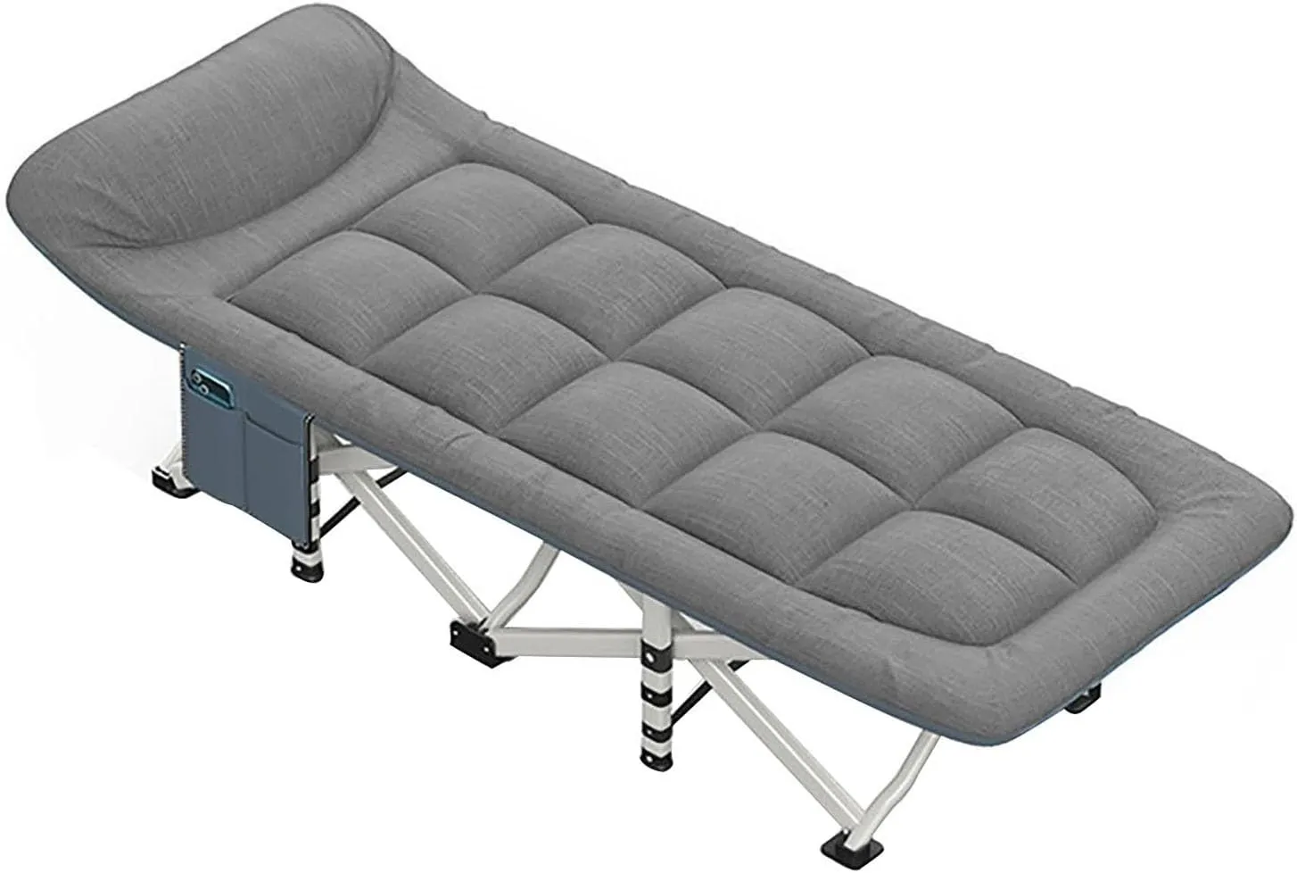 UPGENT Camping Cot for Adults, Sleeping Cots with Pillow, Portable Folding Bed Cot for Sleeping, Heavy Duty Guest Bed for Outdoor Home Office Nap