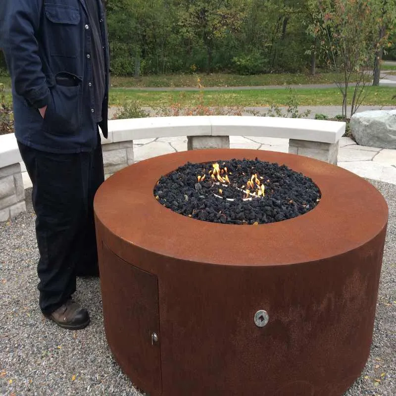 Upland Fire Pit - Corten Steel | 72" w x 18" h