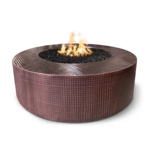 Upland Fire Pit - Hammered Copper | 60" w x 18" h