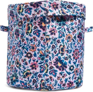 Vera Bradley Women's Storage Bin With Lid, Cloud Vine Multi, One Size