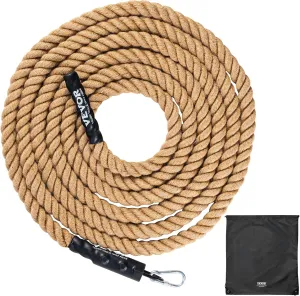 VEVOR Gym Climbing Rope, 1.5" Diameter Mutiple Length Gym Fitness Training Rope, Adult Training Rope, DIY Decorations for Home & Pets