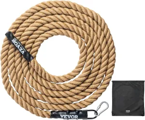 VEVOR Gym Climbing Rope, 1.5" Diameter Mutiple Length Gym Fitness Training Rope, Adult Training Rope, DIY Decorations for Home & Pets