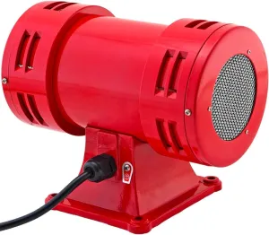 Vixen Horns Loud Air Raid Siren - Industrial Alarm Heavy Duty Electric Motor 120V, Fire Tornado Siren Horn (Omnidirectional, 116 dB, Range 1600 ft)