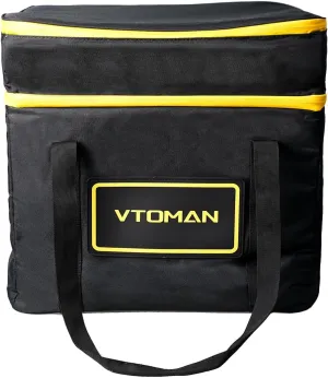 VTOMAN Large Carrying Case Bag for Portable Power Station Jump 1000 1500X 1800 & FlashSpeed 1000 1500, Black (Power Station Not Included)
