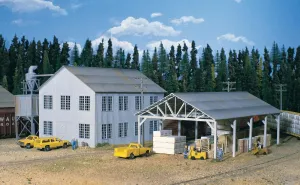 Walthers, Inc. Planning Mill and Shed Kit, 6 X 8 X 5-3/4" 15 X 20 X 14.3cm