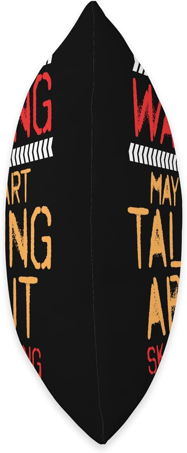 Warning May Start Talking About Skateboarding Challenge Throw Pillow