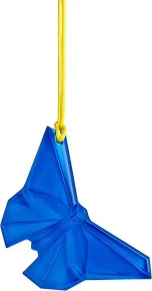 Waterford Origami Butterfly Ornament Blue