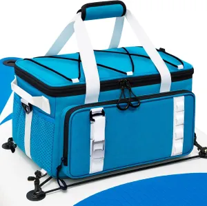 Waterproof Paddle Board Cooler, Cooler Deck Bag with Top Mesh Pocket,Premium Paddle Board Accessories, Paddleboard Sup Cooler Bag for Beach Outings, Camping Trips, Kayaking, Travel & Outdoor Parties
