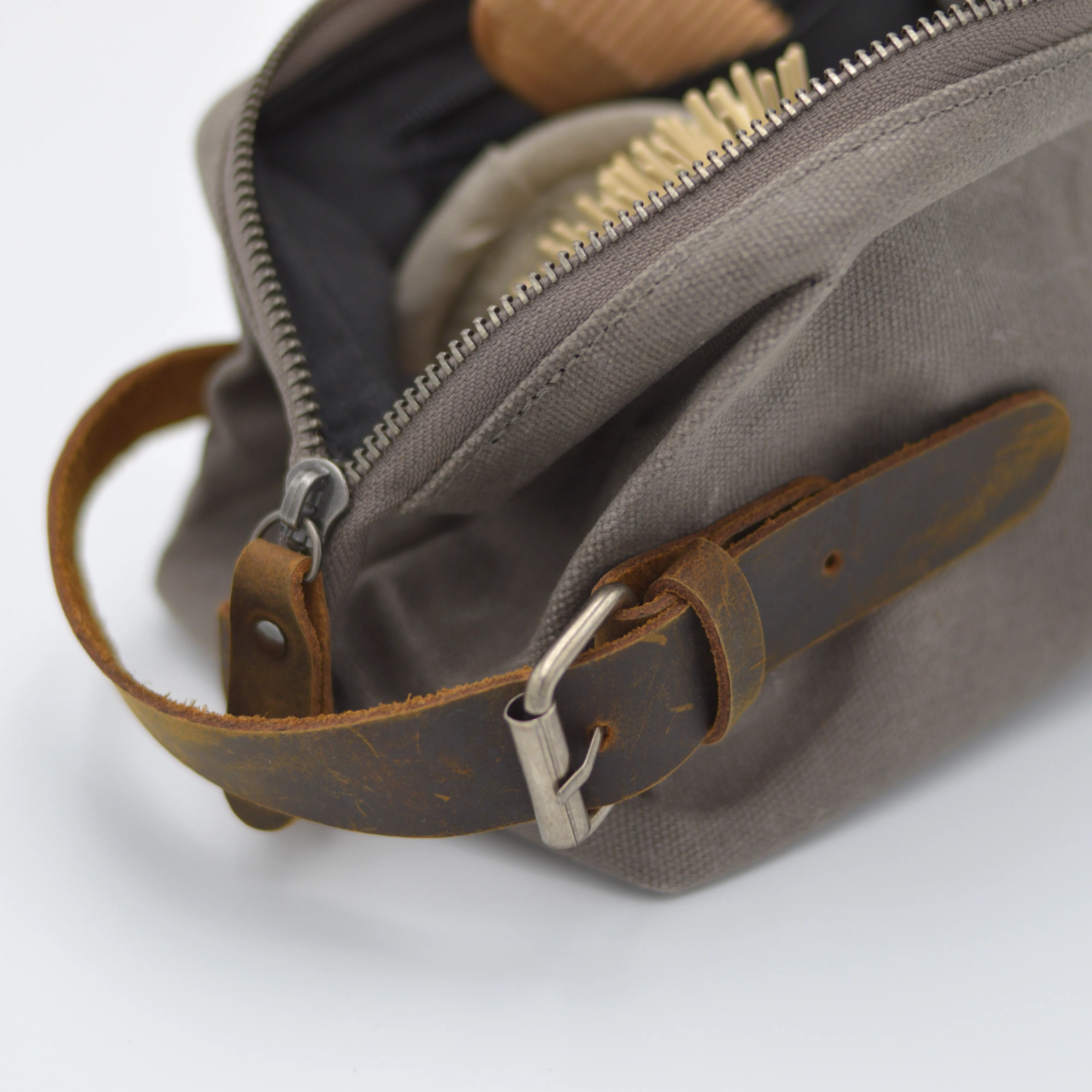 Waxed Canvas Dopp Kit