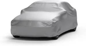 Weatherproof Car Cover Compatible with 1989 Chrysler Conquest Coupe 2 Door - Outdoor & Indoor - Protect from Water, Snow, Sun - Fleece Lining - Cable Lock, Storage Bag & Wind Straps