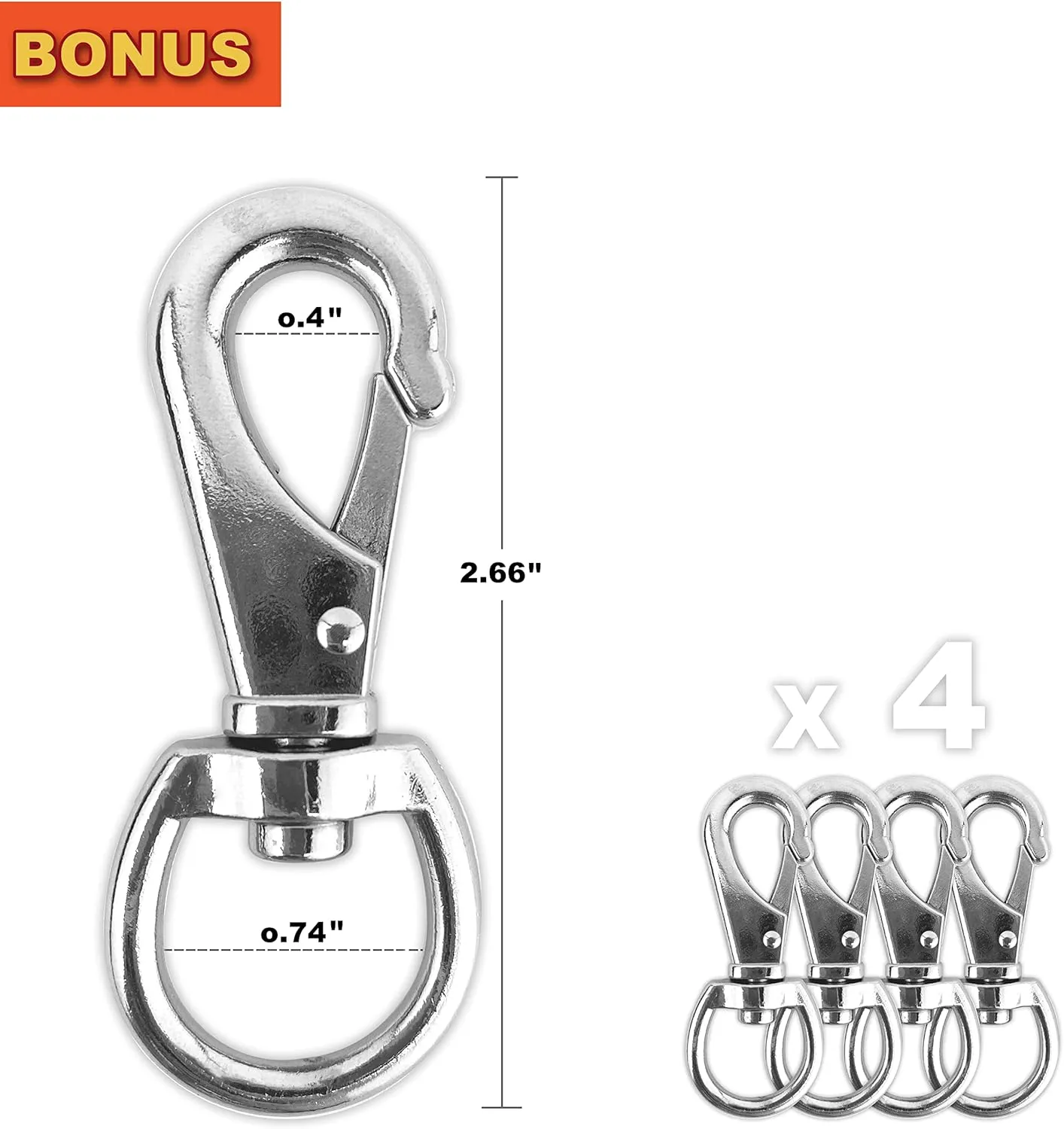 Wellmax Diamond Braided Nylon Rope with Uv Treatment and Weather Resistant, 2 Pack 1/4 Inch X 50ft White with 4 Bonus Quick Links