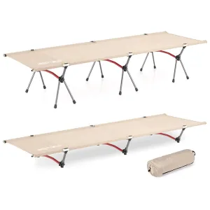 WEST TUNE Camping Cot Portable Folding Bed Ultralight Aluminium for Outdoor Use