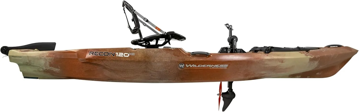 Wilderness Systems Recon 120 HD - Sit on Top Fishing Kayak - 360 Degree ACES seat & Helix PD™ Pedal Drive System - 12 ft