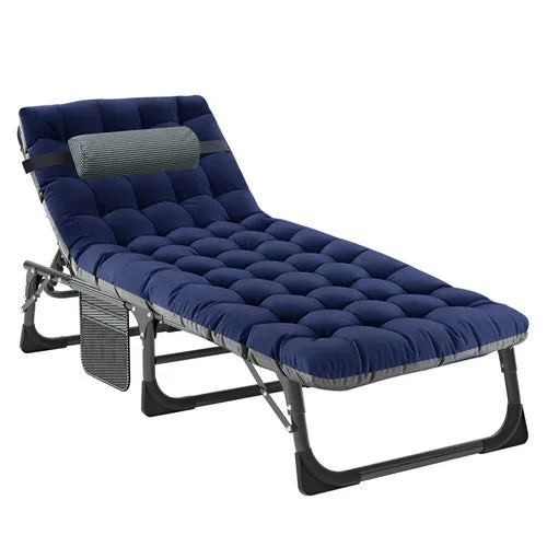 With Adjustable Lounger for Mattress Chair Cot Pillow Outdoor Postion 4 Chaise Proven track record Curated collection