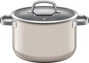 Wmf WMF Fusion Tech High Casserole, 7.9 inches (20 cm), MQ (Milky Quartz) IH Gas Fire Compatible, Waterless Pot W0516645290