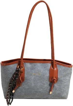 Women Shoulder Bag Retro Handbag All-matching Underarm Bag Large Capacity Armpit Bag Autumn Winter Commuting Bag