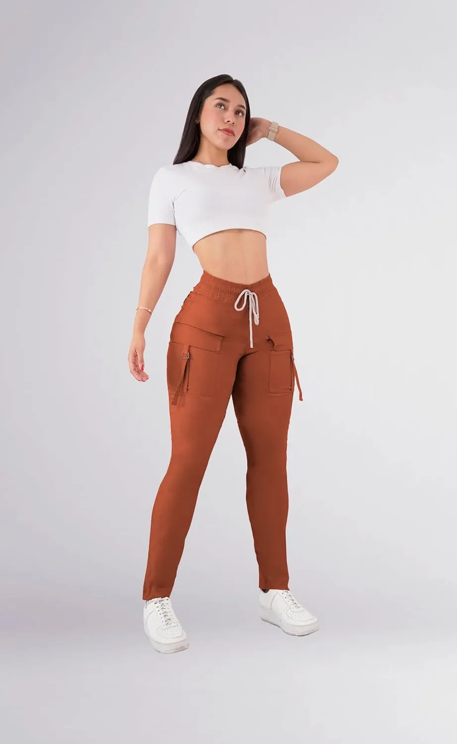 Women's Cargo Pants Hiking Joggers Summer Lightweight Quick Dry Athletic Outdoor Sports Sweatpants Travel Casual Button
