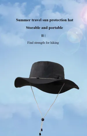 Women's Wide-Brimmed Fisherman's hat, Men's Breathable, Sun-Proof, Sun-Shade, Mountaineering, Quick-Drying
