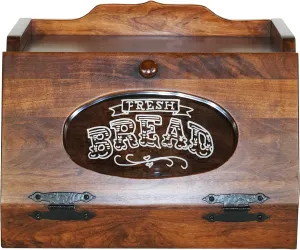 Wooden Bread Box for Kitchen Countertop, Bread Storage for Homemade Bread Holder for Kitchen Counter - Amish Made in USA (Cherry with Michael's Cherry)