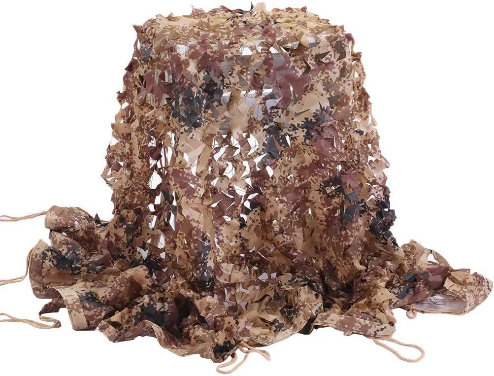 Woodland Military Camo Netting Sunshading Net Camouflage Net for Sunshade Decoration Camping Hunting Shooting Greenhouse Plant Shade Netting Army Mesh Nets