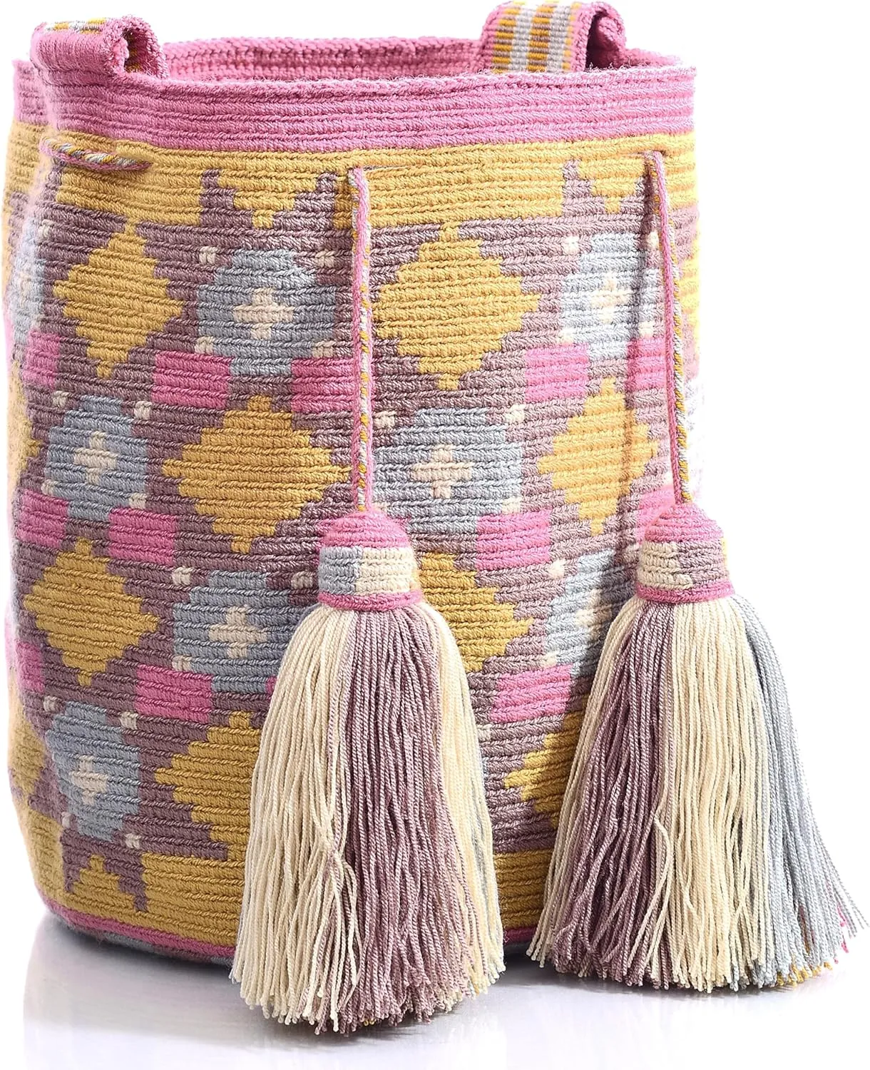 WYOU Designer Collection Wayuu Bag Crochet, Large