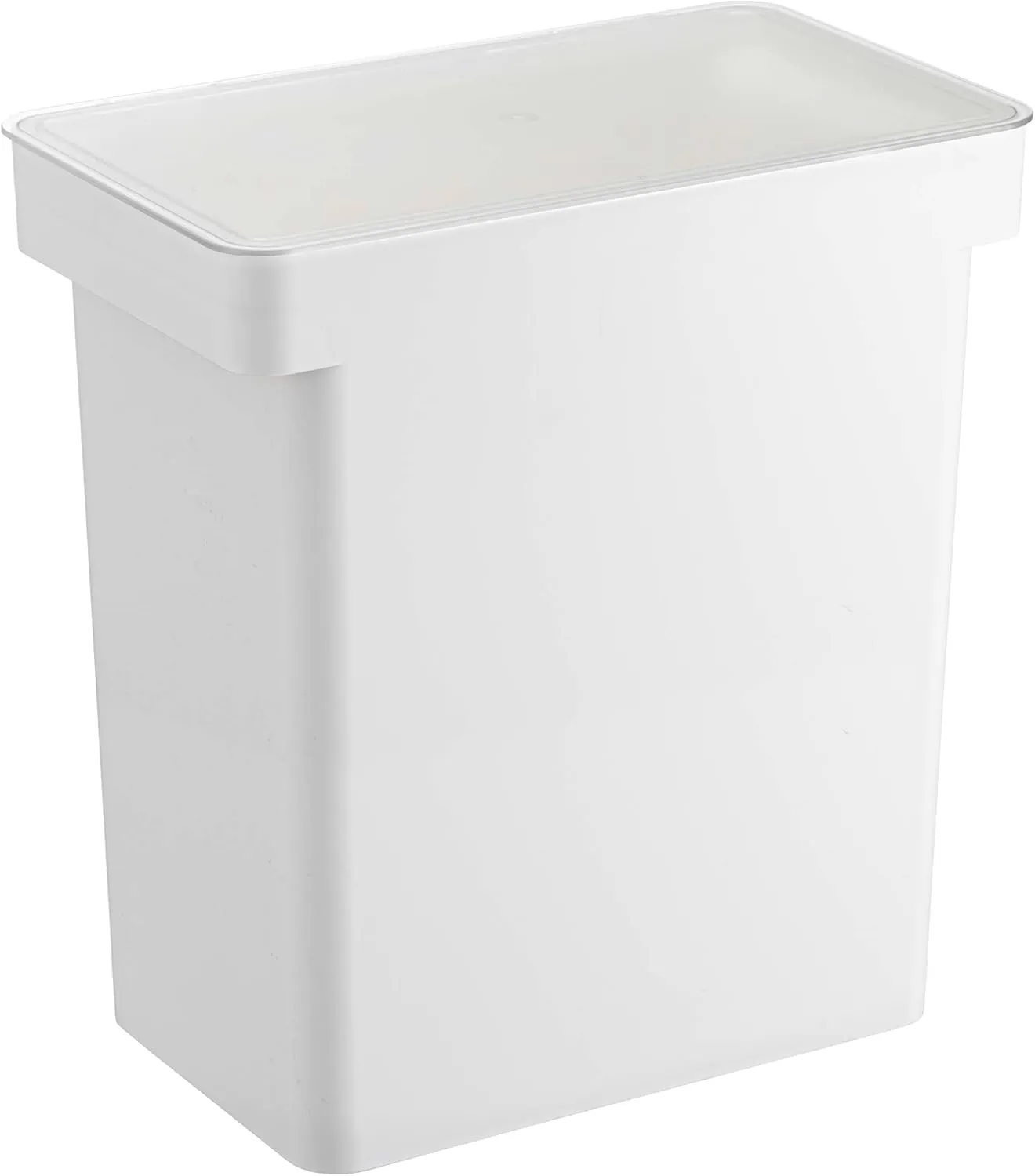 Yamazaki Home Airtight Pet Food Storage Container - Cat And Dog Food Holder Bin With Transparent Lid, Extra Large, 6.6 gallons, 25 liters, Wheels, No Assembly Req.