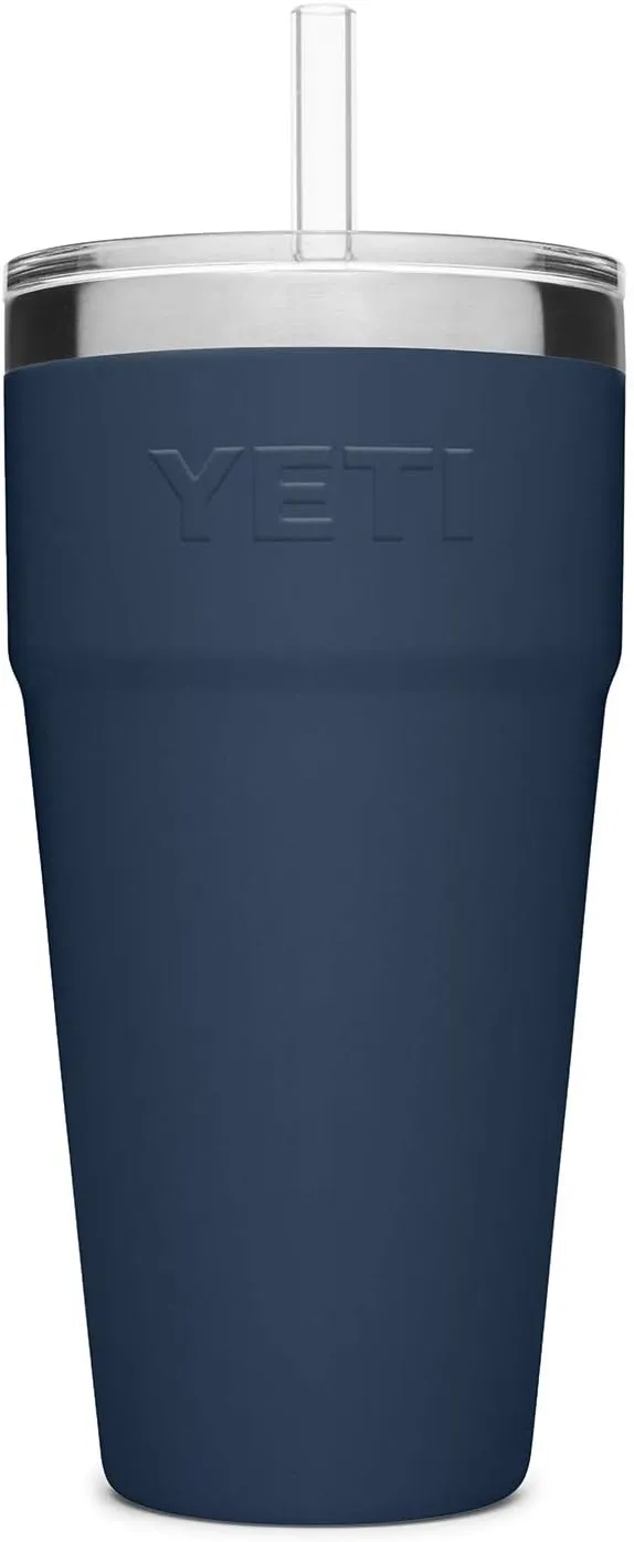 YETI Rambler 26 oz Straw Cup, Vacuum Insulated, Stainless Steel with Straw Lid