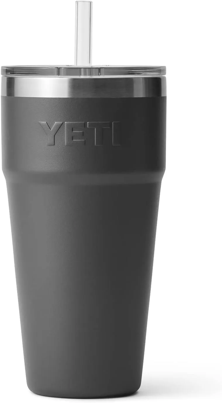 YETI Rambler 26 oz Straw Cup, Vacuum Insulated, Stainless Steel with Straw Lid