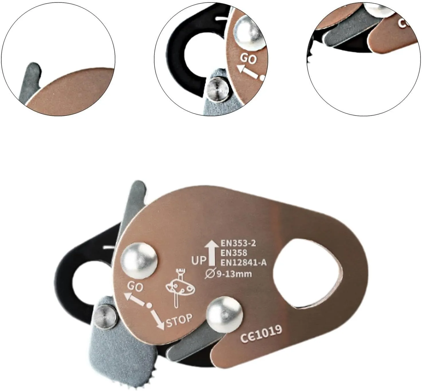 Yiju Rope Gear Adjuster for Climbing with Fall Arrest Device for Arborist Training