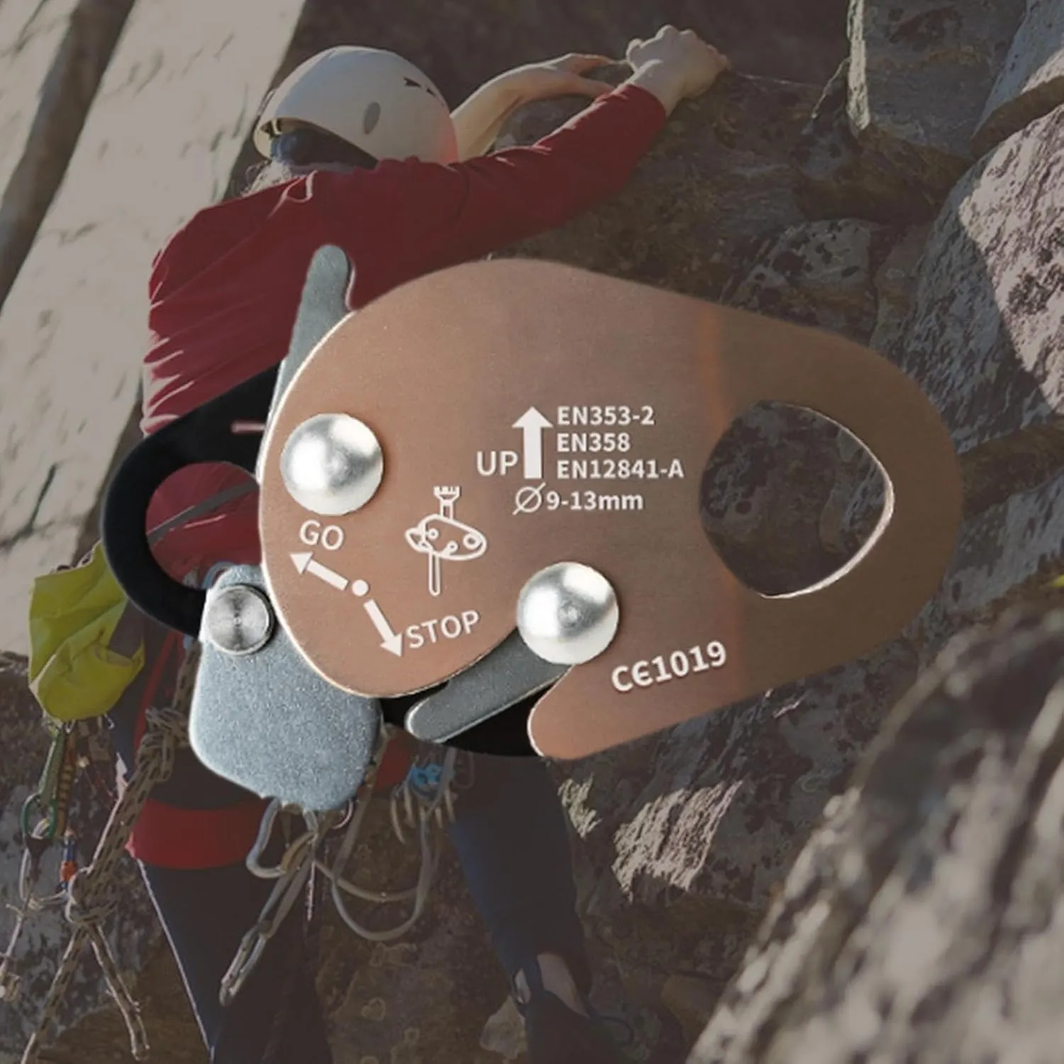 Yiju Rope Gear Adjuster for Climbing with Fall Arrest Device for Arborist Training