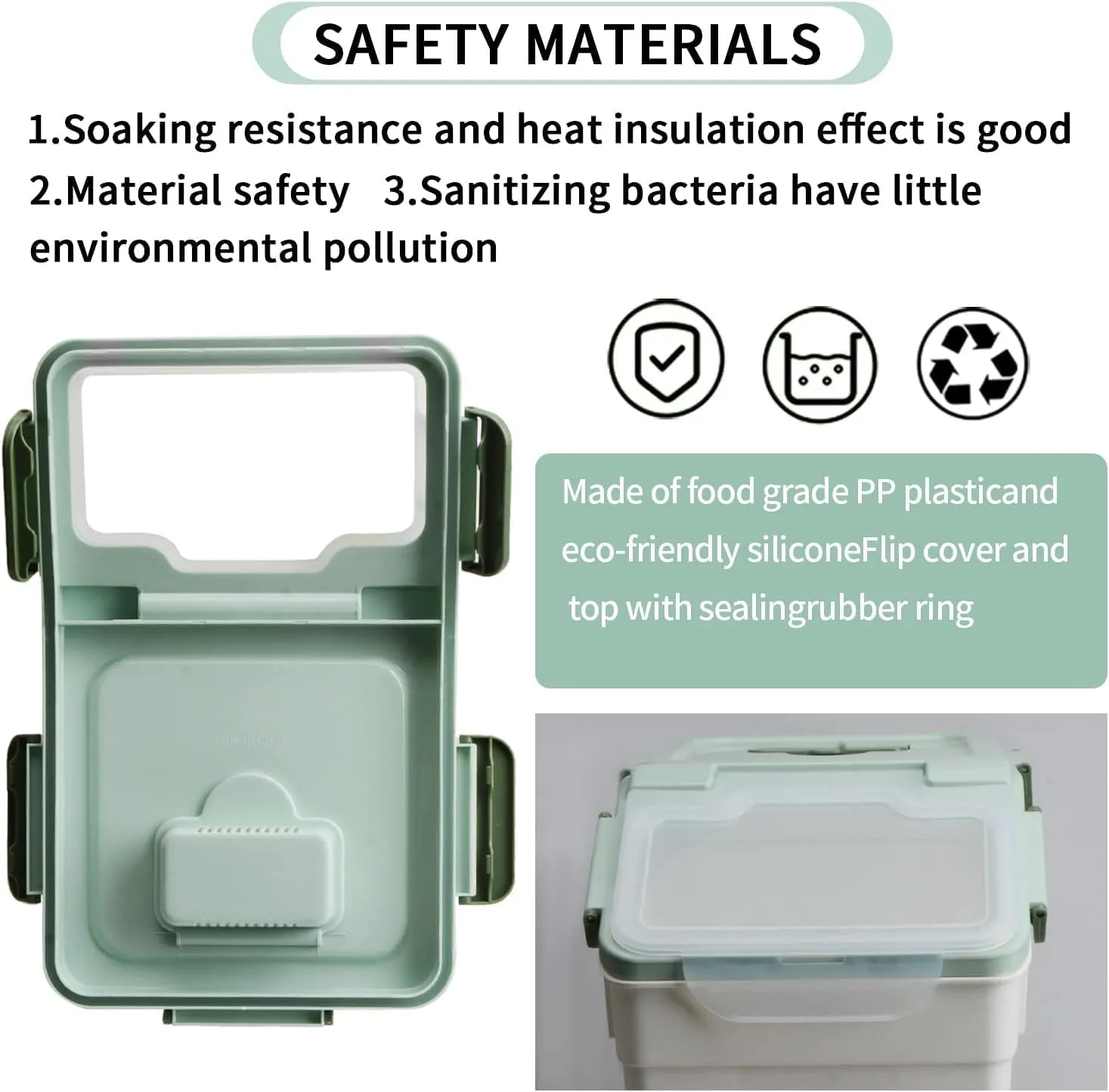 YXQ 25LB Large Flour Storage Container Bin ,2 Pack Airtight Plastic with Wheels Seal Locking Lid Dispenser Organizer Storage Bin with Measuring Cup & Scoop for Flour, Rice, Grain 50LBS Total