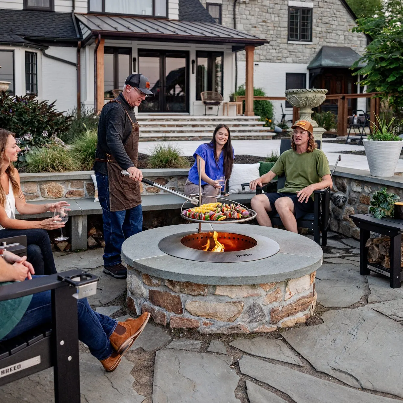 Zentro Stainless Steel Smokeless Fire Pit Insert