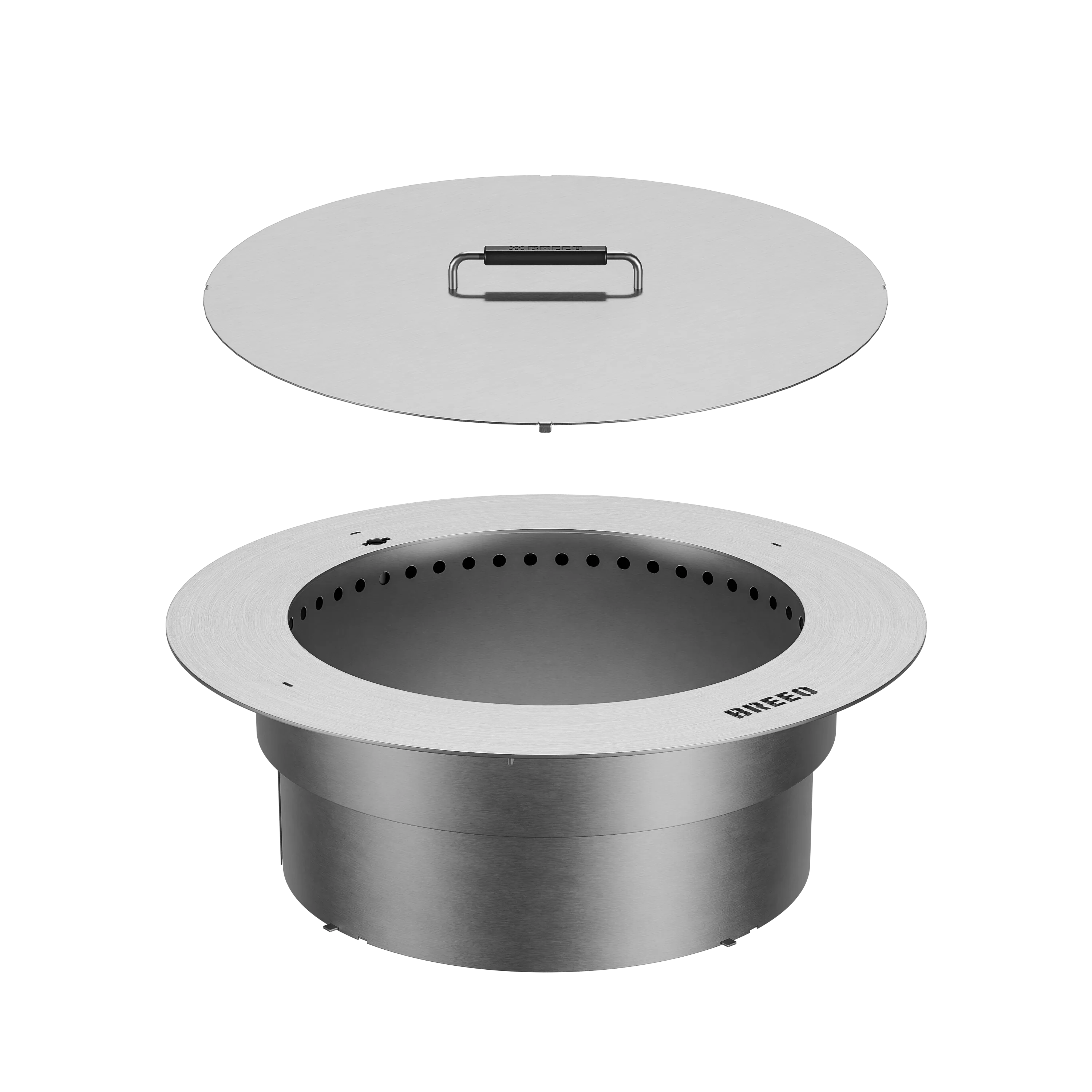 Zentro Stainless Steel Smokeless Fire Pit Insert