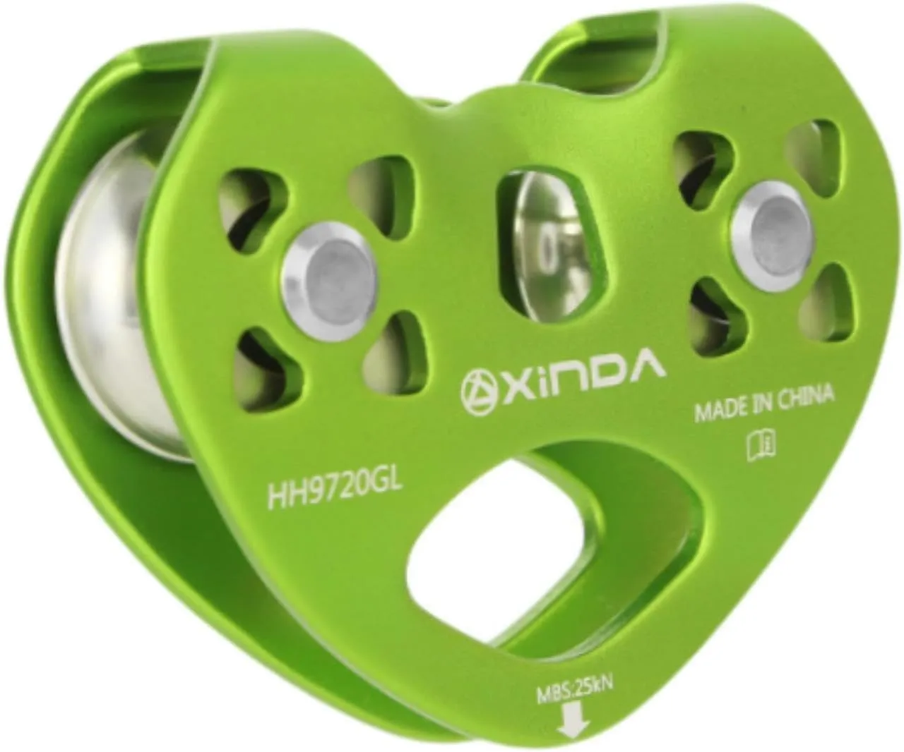 Zip Line Pulley Double Pulley System Heart Shaped Zip Line Pulley Rock Climbing Pulley for High Speed Zip Line Caving Climbing