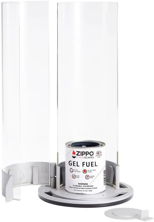 Zippo FlameScapes Spiral Fire Feature XL - Silver