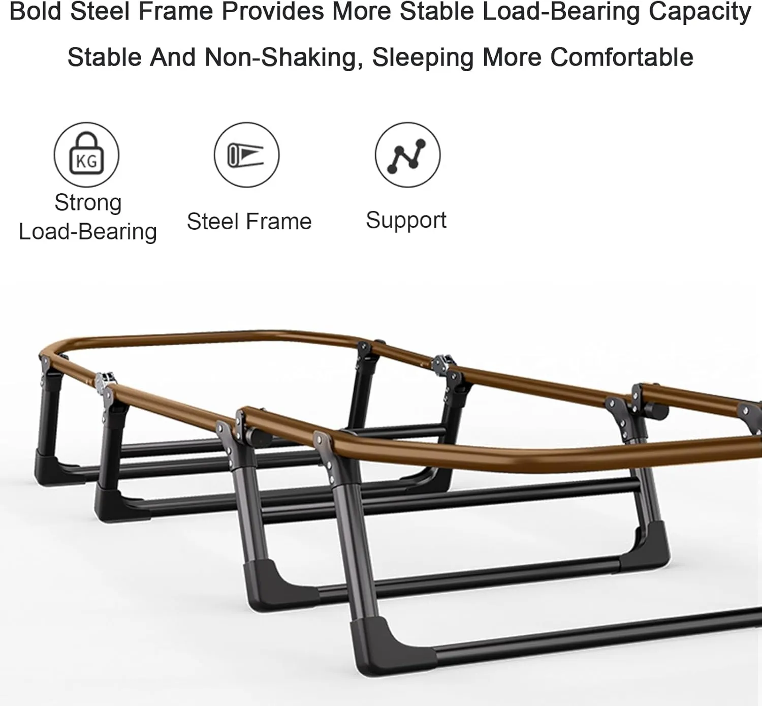 ZTGL A,180x66cm, Outdoor Folding Cot, Folding Camping Cot for Adults, Oversized Sleeping Cot with Mattress, Portable Sleeping Bed for Camp Office Use, Sunbathing Lounge Chairs